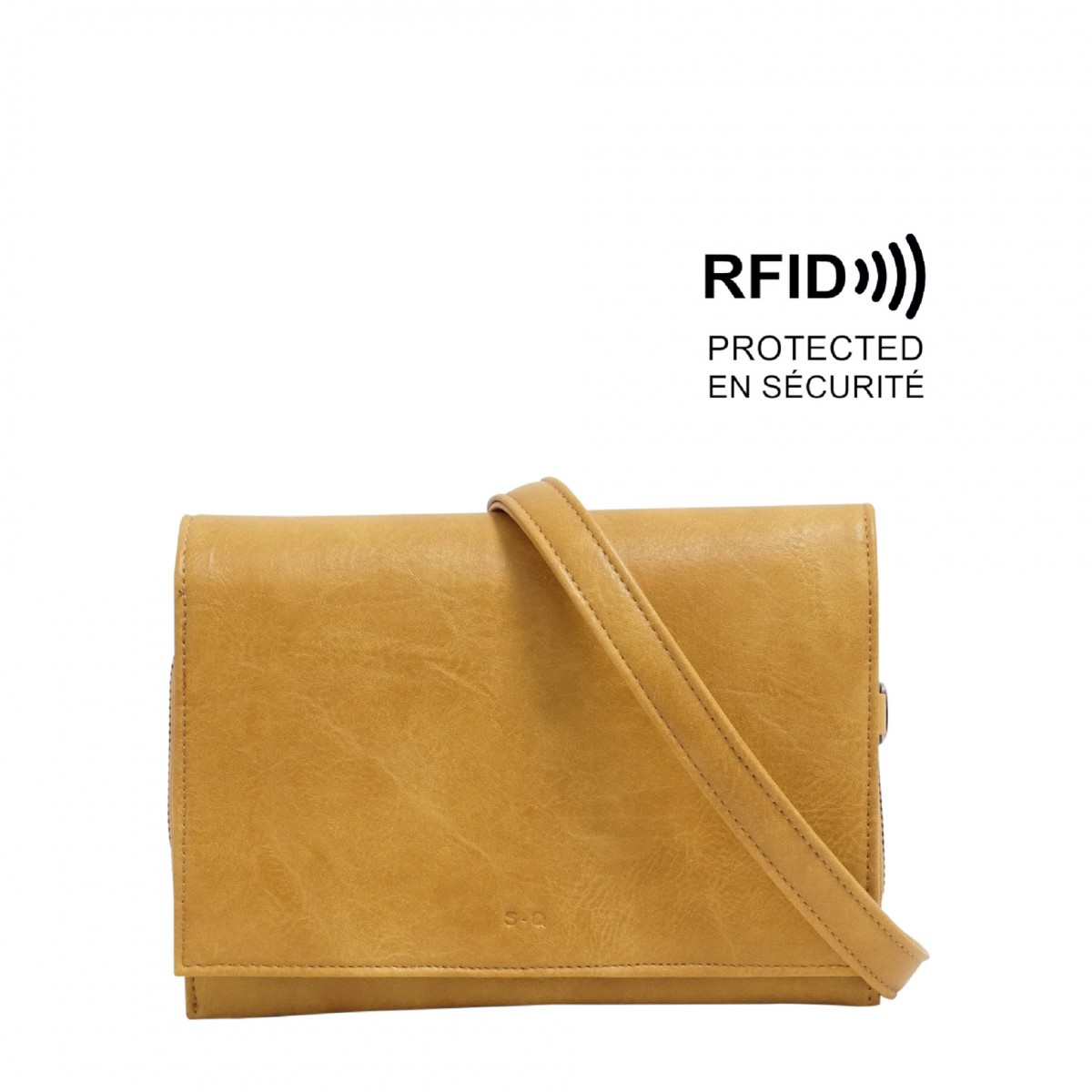 Nita Crossbody Wallet - Honey Mustard  